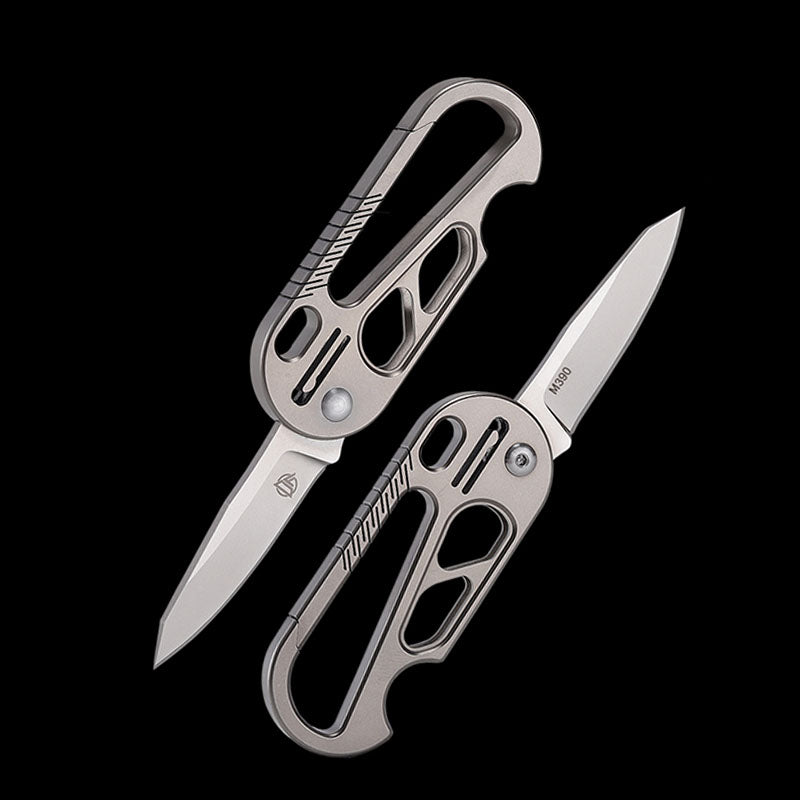 Titanium EDC Knife – EdgeKey Multi-Function Keychain with M390 or 8Cr13MoV Steel