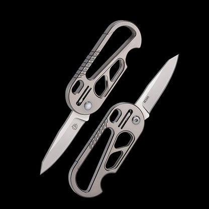 Titanium EDC Knife – EdgeKey Multi-Function Keychain with M390 or 8Cr13MoV Steel