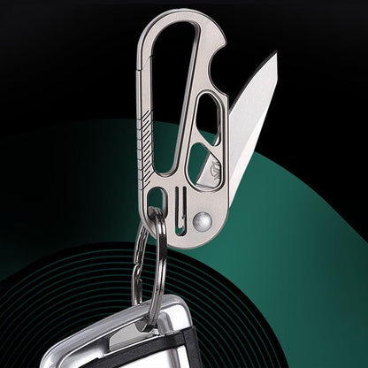 Titanium EDC Knife – EdgeKey Multi-Function Keychain with M390 or 8Cr13MoV Steel