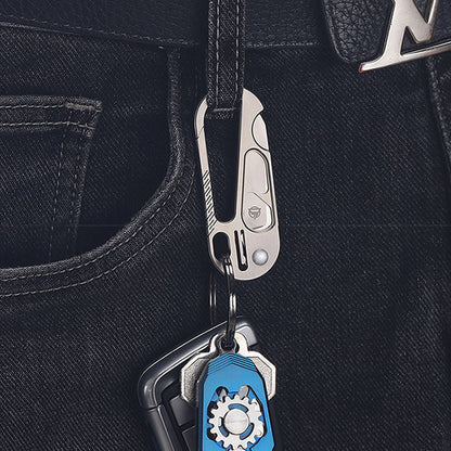 Titanium EDC Knife – EdgeKey Multi-Function Keychain with M390 or 8Cr13MoV Steel