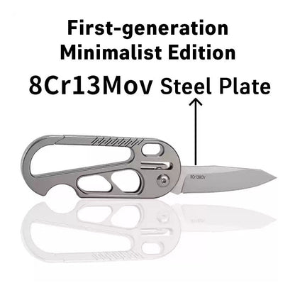 Titanium EDC Knife – EdgeKey Multi-Function Keychain with M390 or 8Cr13MoV Steel
