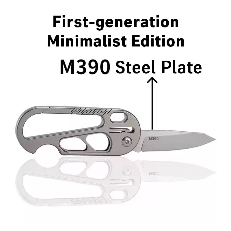 Titanium EDC Knife – EdgeKey Multi-Function Keychain with M390 or 8Cr13MoV Steel