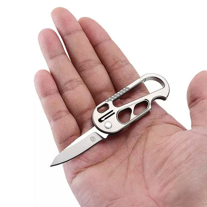 Titanium EDC Knife – EdgeKey Multi-Function Keychain with M390 or 8Cr13MoV Steel