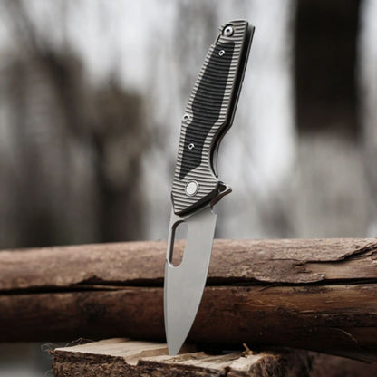 Titanium EDC Knife – Shadow Blade with M390 Steel Blade with Precision Engineering