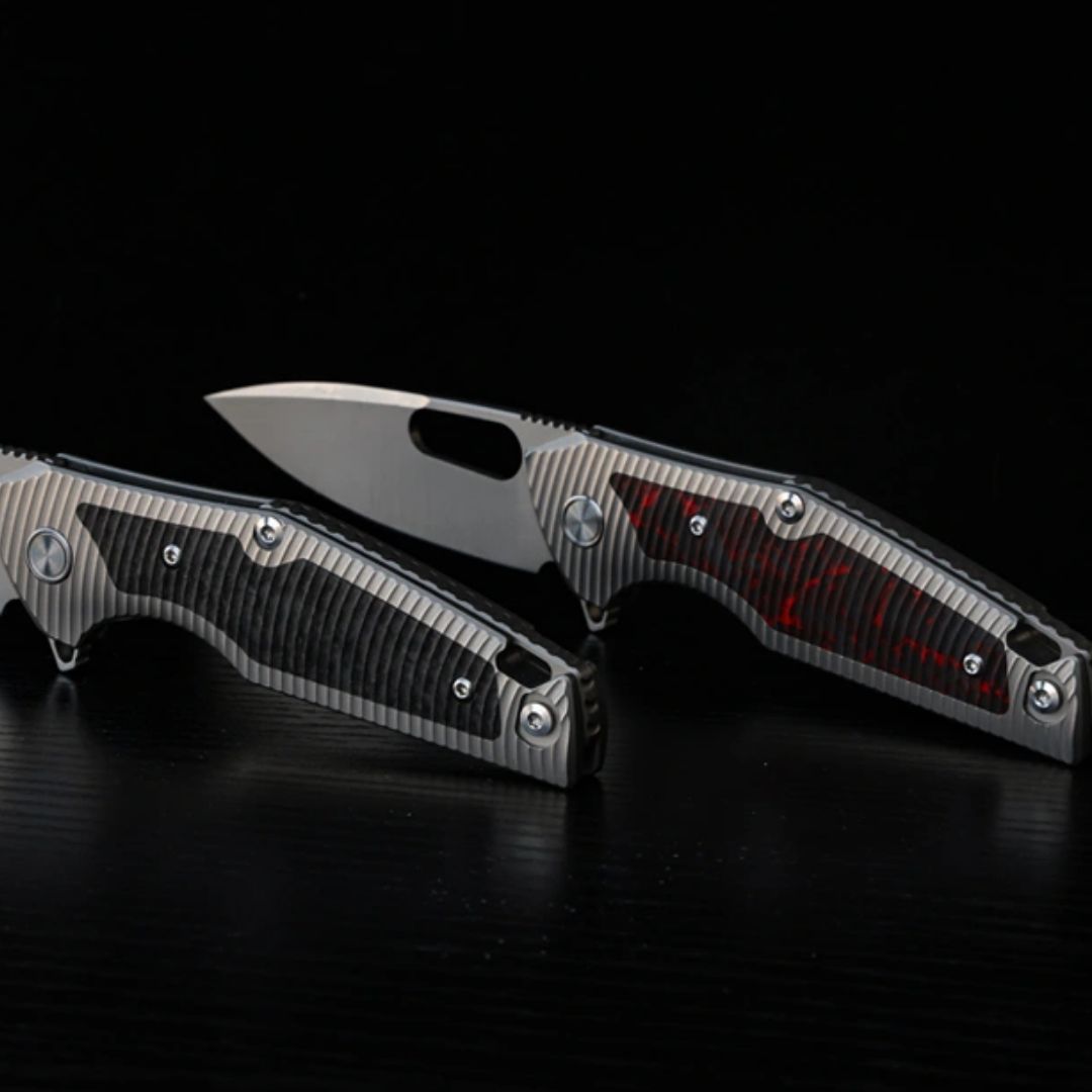 Titanium EDC Knife – Shadow Blade with M390 Steel Blade with Precision Engineering