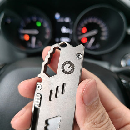 Titanium EDC Knife – Wasp-Sting Tactical with TC4 Quick-Change Blade with Multi-Tool