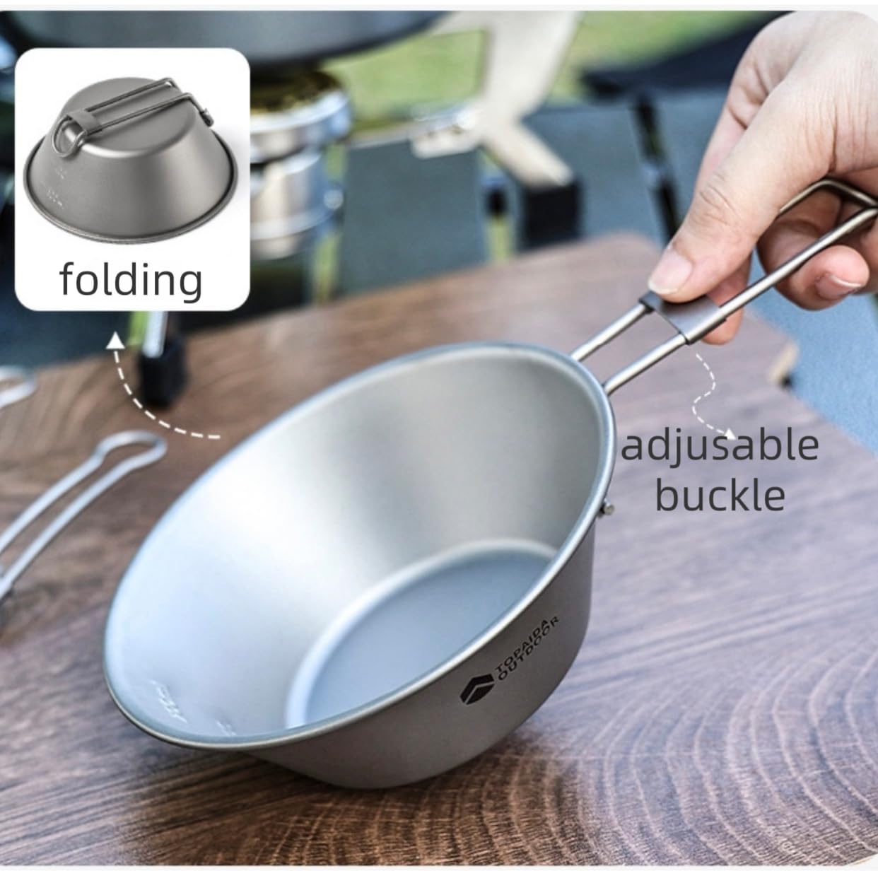 Titanium EDC Multi-Tool – Featherlight Feast Ultralight Folding Utensil Set