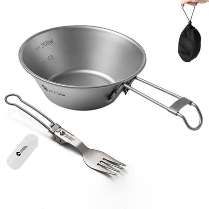 Titanium EDC Multi-Tool – Featherlight Feast Ultralight Folding Utensil Set