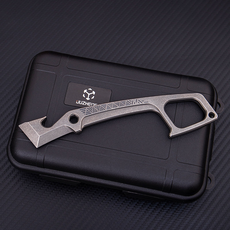 Titanium EDC Multi-Tool – Ironclad Pry - Bar with TC21 Alloy 7mm Thick
