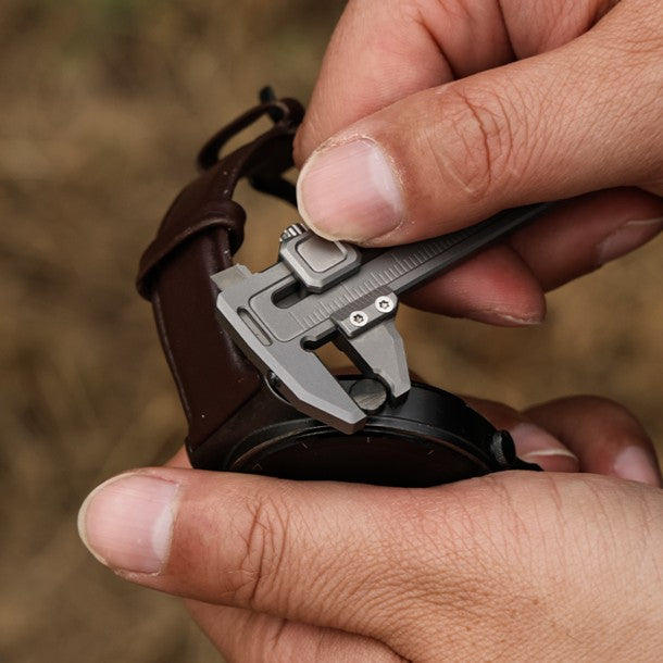 Titanium EDC Multi-Tool – TiCal Pro GR5 Mini Caliper with 9-in-1 -Function Measurement
