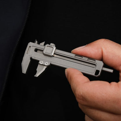 Titanium EDC Multi-Tool – TiCal Pro GR5 Mini Caliper with 9-in-1 -Function Measurement