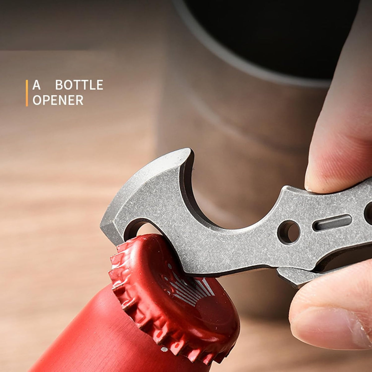 Titanium EDC Multi-Tool – TitanSpike - Card with Crowbar, Wrenches & Bottle Opener