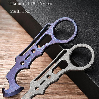 Titanium EDC Multi-Tool – TitanSpike - Card with Crowbar, Wrenches & Bottle Opener