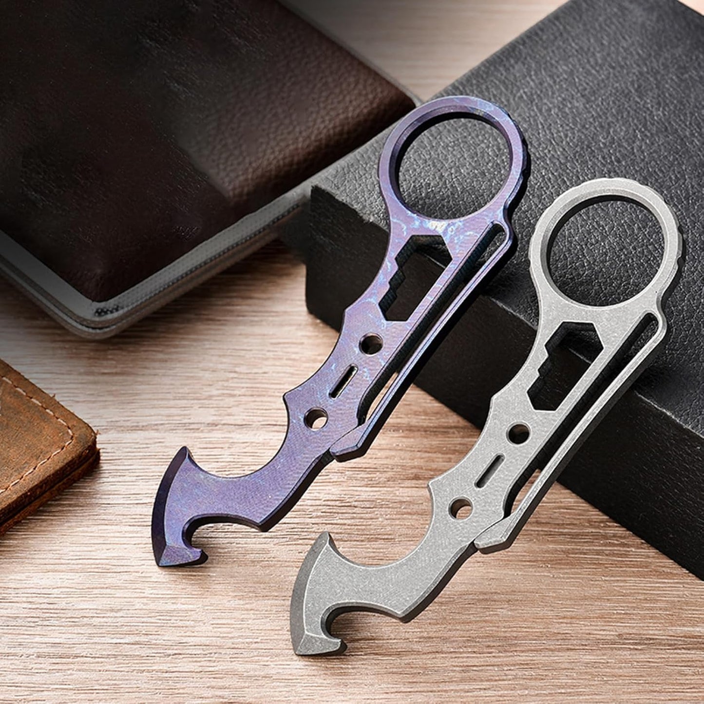 Titanium EDC Multi-Tool – TitanSpike - Card with Crowbar, Wrenches & Bottle Opener