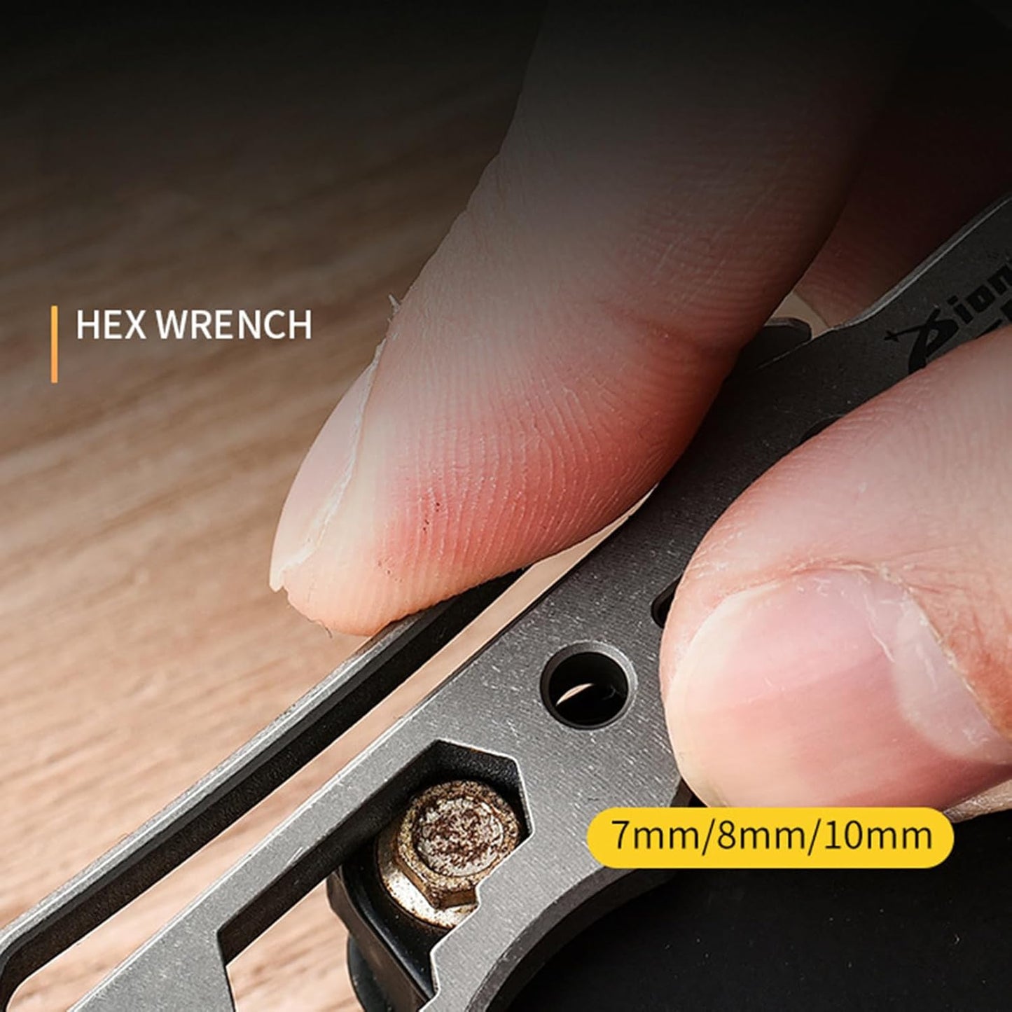 Titanium EDC Multi-Tool – TitanSpike - Card with Crowbar, Wrenches & Bottle Opener