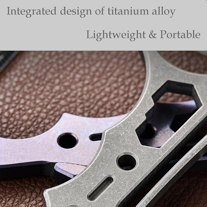 Titanium EDC Multi-Tool – TitanSpike - Card with Crowbar, Wrenches & Bottle Opener