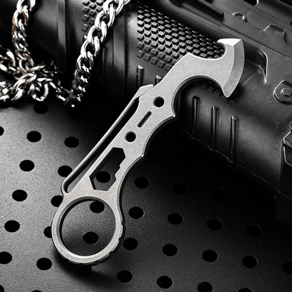 Titanium EDC Multi-Tool – TitanSpike - Card with Crowbar, Wrenches & Bottle Opener