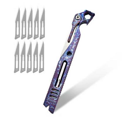 Titanium EDC Pry Bar – IronClad 9-in-1 Pocket with Aerospace-Grade Multi-Tool