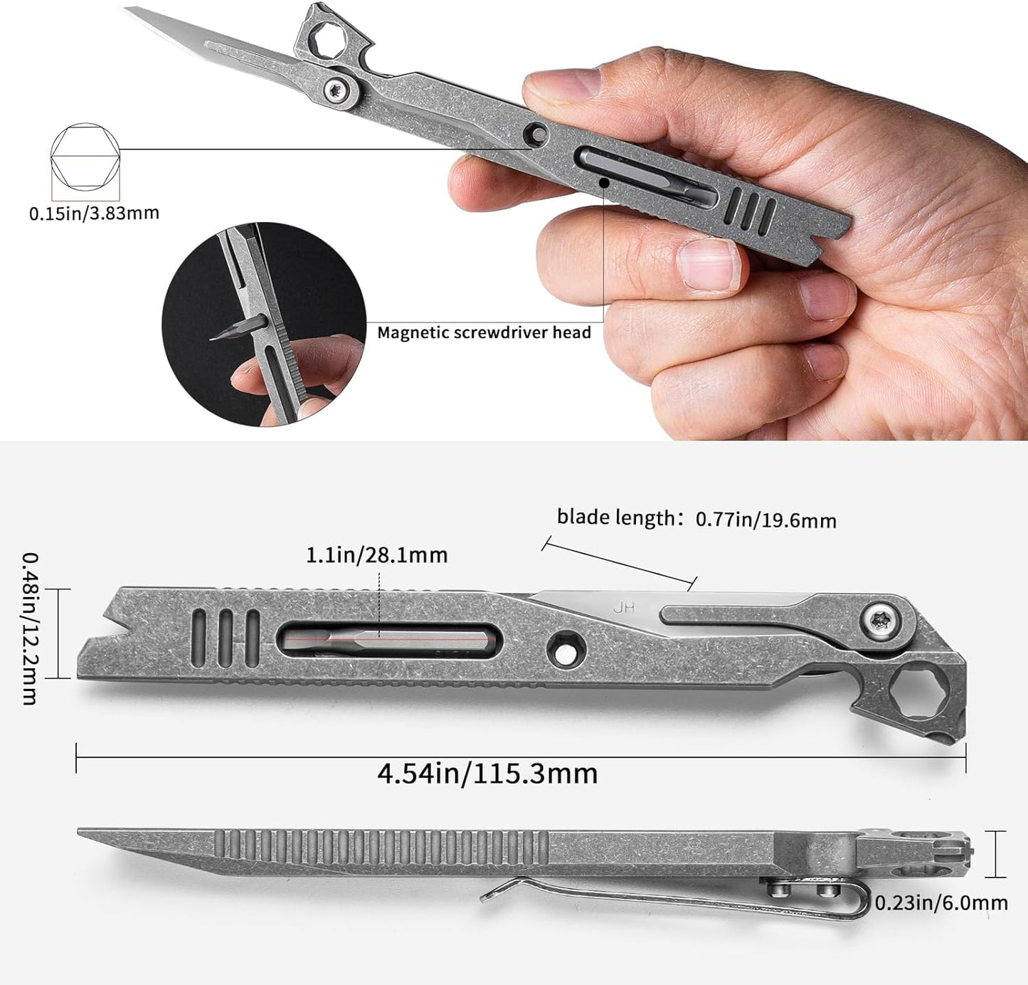 Titanium EDC Pry Bar – IronClad 9-in-1 Pocket with Aerospace-Grade Multi-Tool