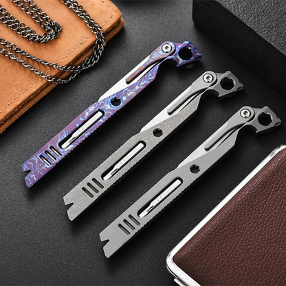 Titanium EDC Pry Bar – IronClad 9-in-1 Pocket with Aerospace-Grade Multi-Tool