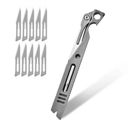Titanium EDC Pry Bar – IronClad 9-in-1 Pocket with Aerospace-Grade Multi-Tool