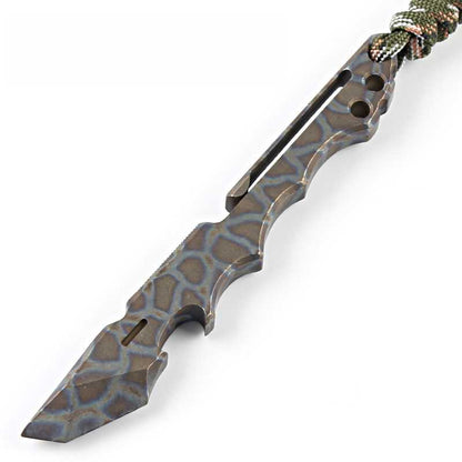 Titanium EDC Pry Bar – Mini with Multi-Function Tool Bottle Opener & Self-Defense Carry