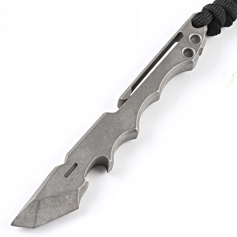 Titanium EDC Pry Bar – Mini with Multi-Function Tool Bottle Opener & Self-Defense Carry