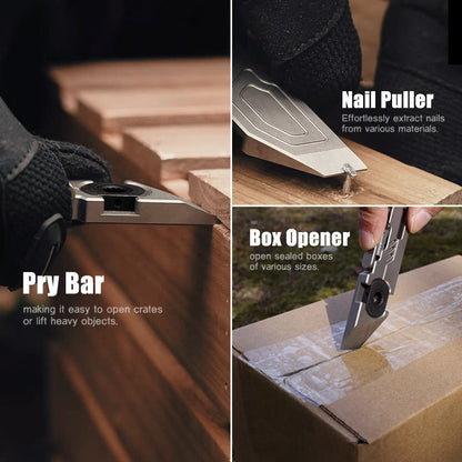 Titanium EDC Pry Bar – PryMax 2.0 All-in-1 Multi-Function with GR5