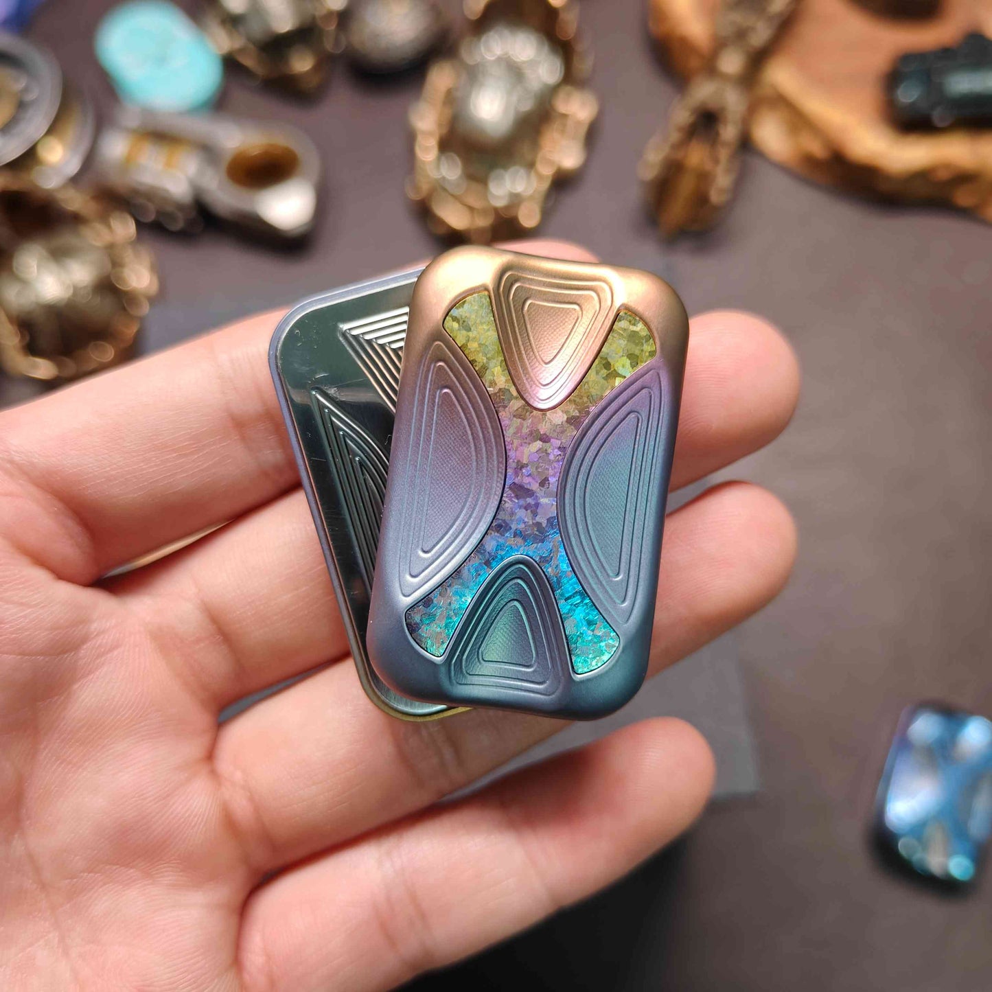 Titanium Fidget Slider – Infinite Position Vibration Feedback