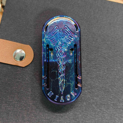 Titanium Fidget Slider – Tuning Fork with Scepter EDC Toy for Desk Breaks, Collecting