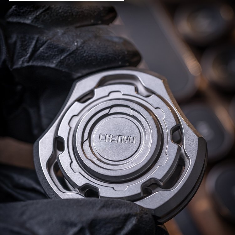 Titanium Fidget Spinner – Compound Gyro with Multi-Axis Linkage Modular EDC Stress Relief