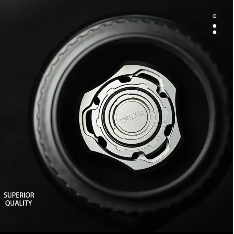 Titanium Fidget Spinner – Compound Gyro with Multi-Axis Linkage Modular EDC Stress Relief