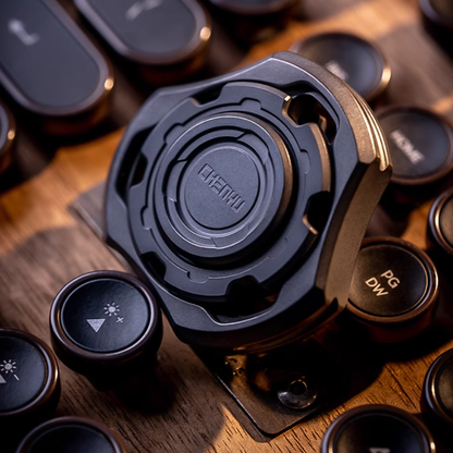 Titanium Fidget Spinner – Compound Gyro with Multi-Axis Linkage Modular EDC Stress Relief