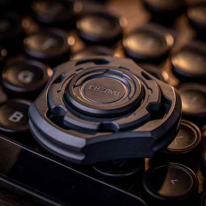 Titanium Fidget Spinner – Compound Gyro with Multi-Axis Linkage Modular EDC Stress Relief