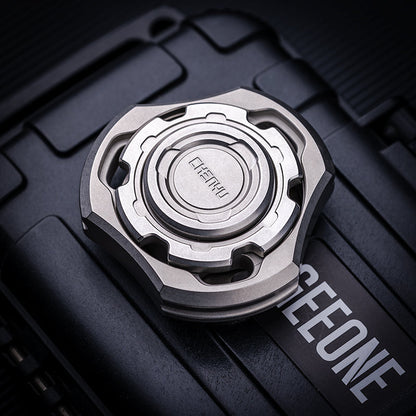 Titanium Fidget Spinner – Compound Gyro with Multi-Axis Linkage Modular EDC Stress Relief