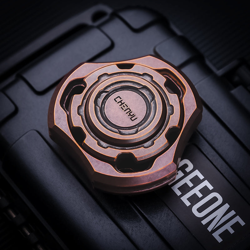 Titanium Fidget Spinner – Compound Gyro with Multi-Axis Linkage Modular EDC Stress Relief