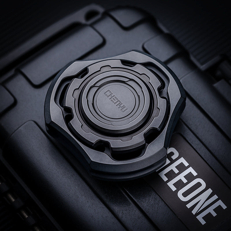 Titanium Fidget Spinner – Compound Gyro with Multi-Axis Linkage Modular EDC Stress Relief