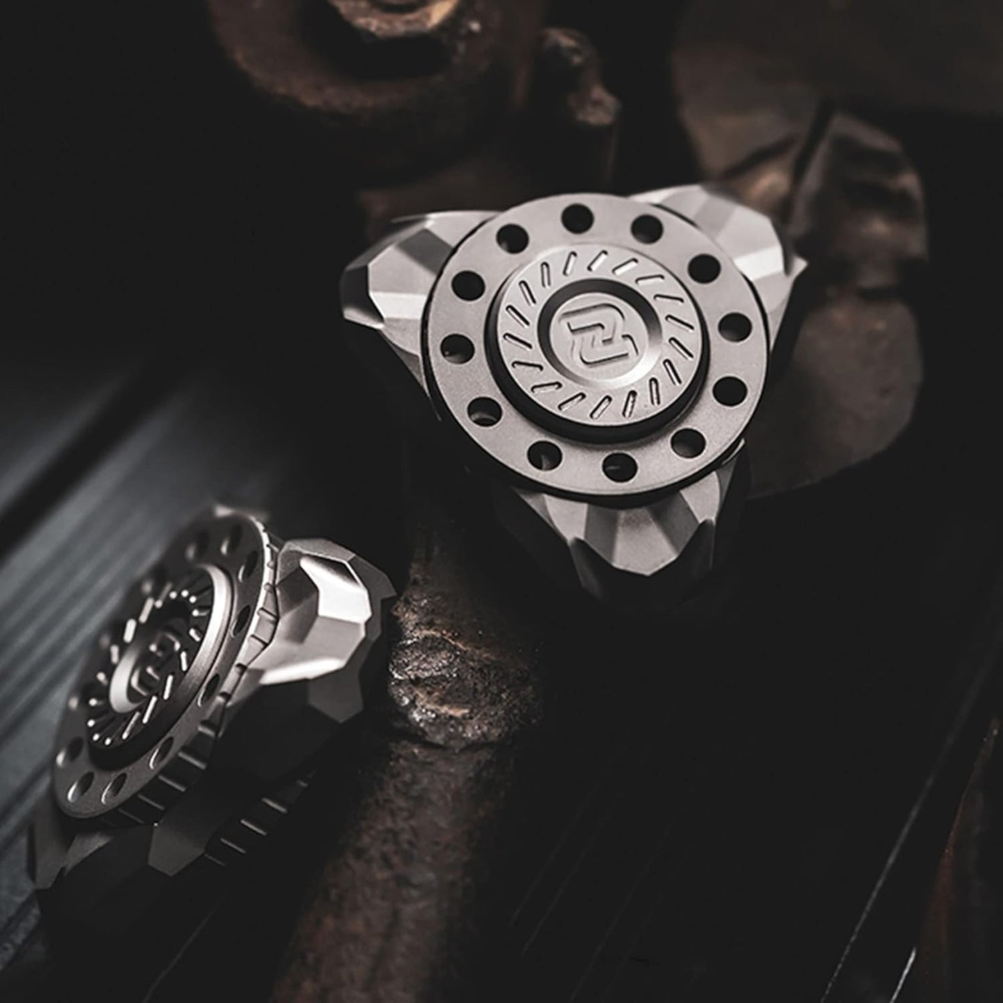 Titanium Fidget Spinner – Melody Twister with Dual-Axis Design