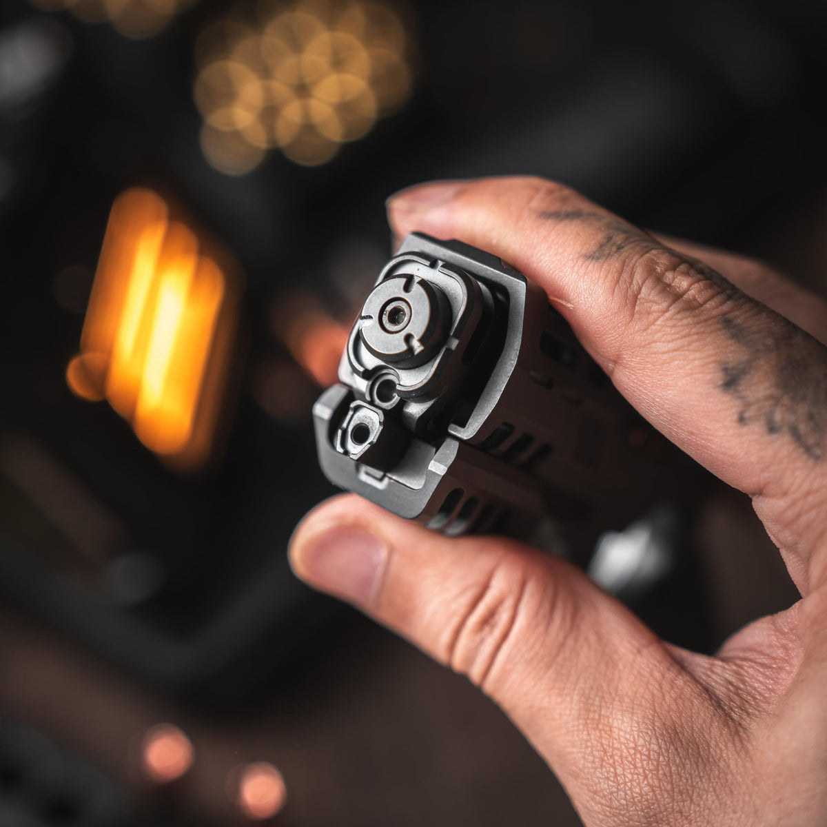 Titanium Fidget Spinner – Punnk by GoBiggeR with Authentic & Zirconium Modular
