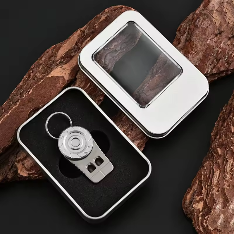 Titanium Fidget Spinner – SonicSpinner Emergency Whistle with 120dB Survival Whistle
