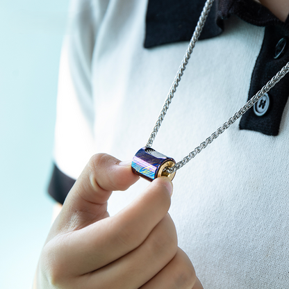 Titanium Fidget Spinner – SpinCore Pendant with EDC Stress Relief Necklace