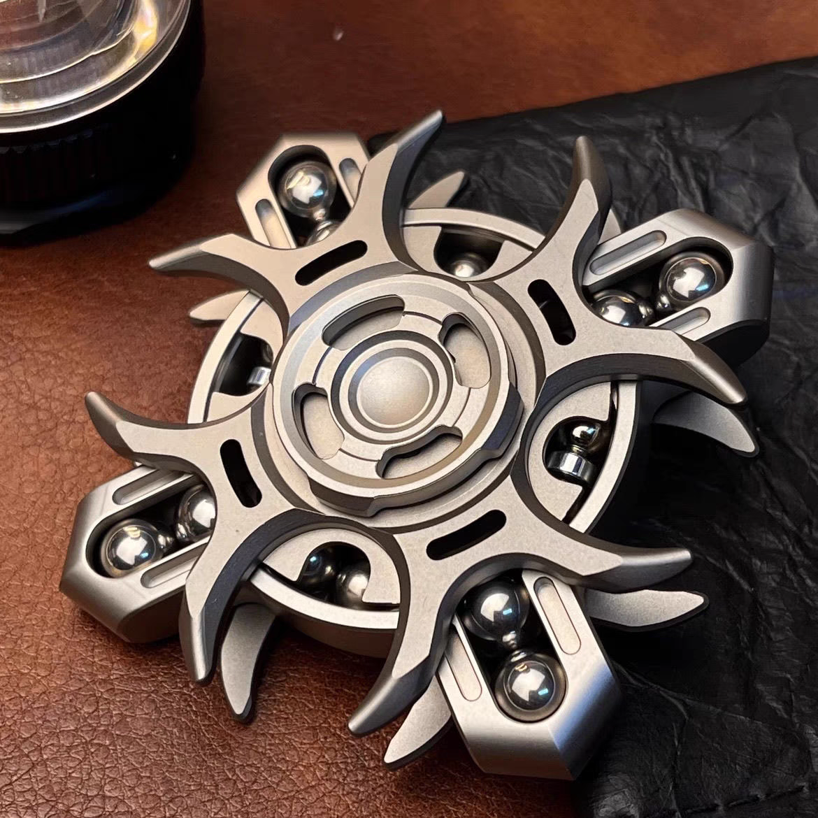 Titanium Fidget Spinner – Tri-Layer Oracle with & Steel EDC for Desk Breaks, Collecting