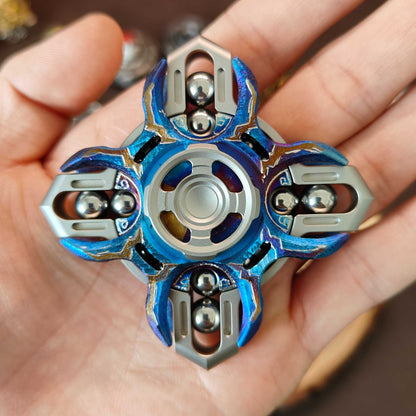 Titanium Fidget Spinner – Tri-Layer Oracle with & Steel EDC for Desk Breaks, Collecting