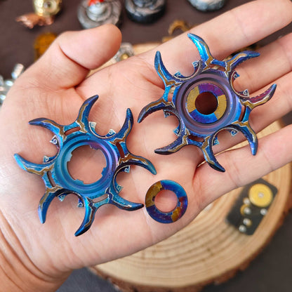 Titanium Fidget Spinner – Tri-Layer Oracle with & Steel EDC for Desk Breaks, Collecting