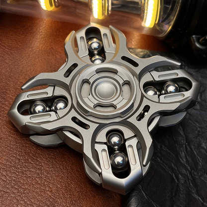 Titanium Fidget Spinner – Tuning Fork Linkage for Desk Breaks, Collecting, And Tactile