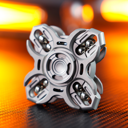Titanium Fidget Spinner – Tuning Fork Linkage for Desk Breaks, Collecting, And Tactile