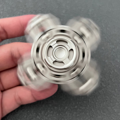 Titanium Fidget Spinner – Tuning Fork Linkage for Desk Breaks, Collecting, And Tactile