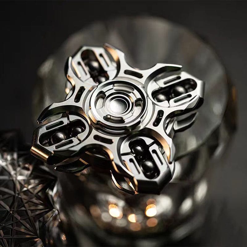 Titanium Fidget Spinner – Tuning Fork Linkage for Desk Breaks, Collecting, And Tactile