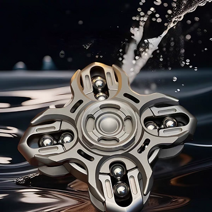 Titanium Fidget Spinner – Tuning Fork Linkage for Desk Breaks, Collecting, And Tactile