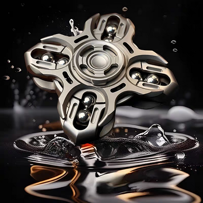 Titanium Fidget Spinner – Tuning Fork Linkage for Desk Breaks, Collecting, And Tactile